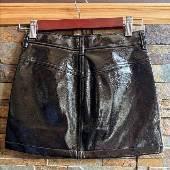 Diesel Kids Girls Glossy Black Jacket and Skirt Set - Picture 9 of 10